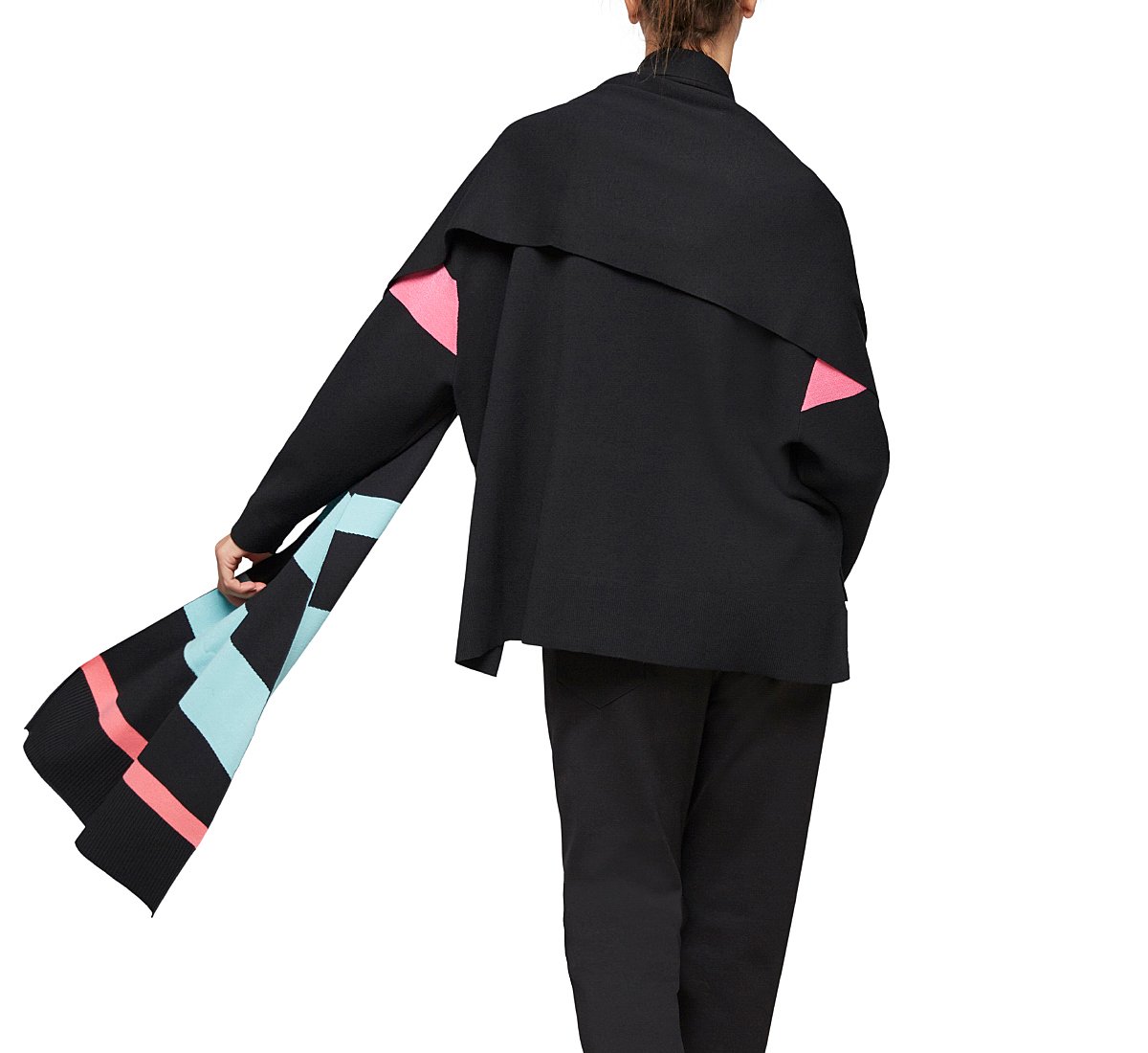 Oversized black cardigan