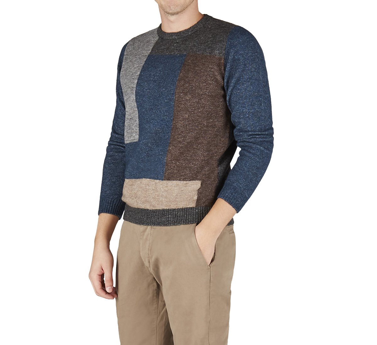 Maglione girocollo in calda lana