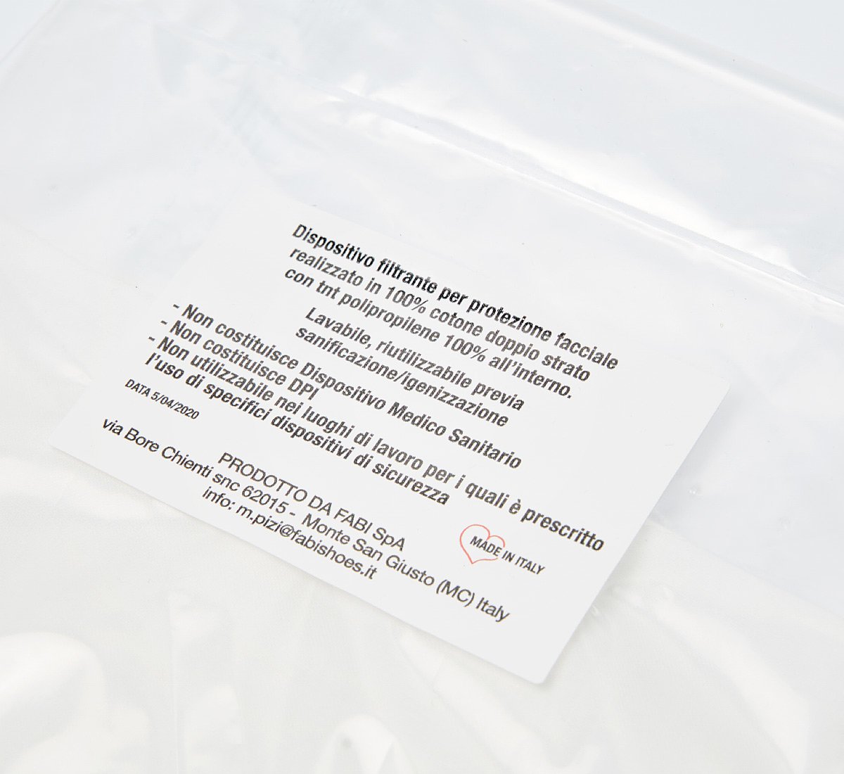 Dispositivo filtrante per protezione facciale - 10 pz