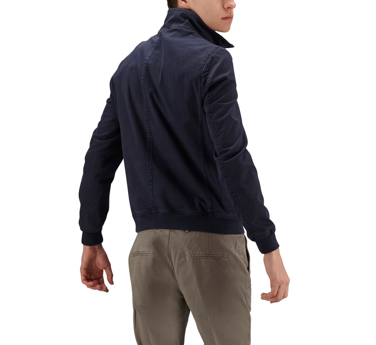 Bomber in cotone stretch