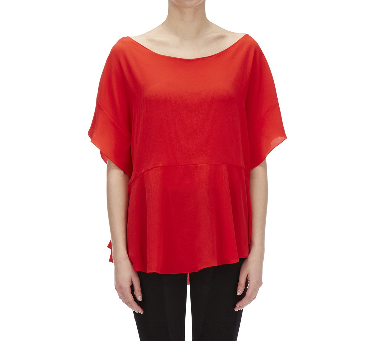 Maglia in seta e tessuto
