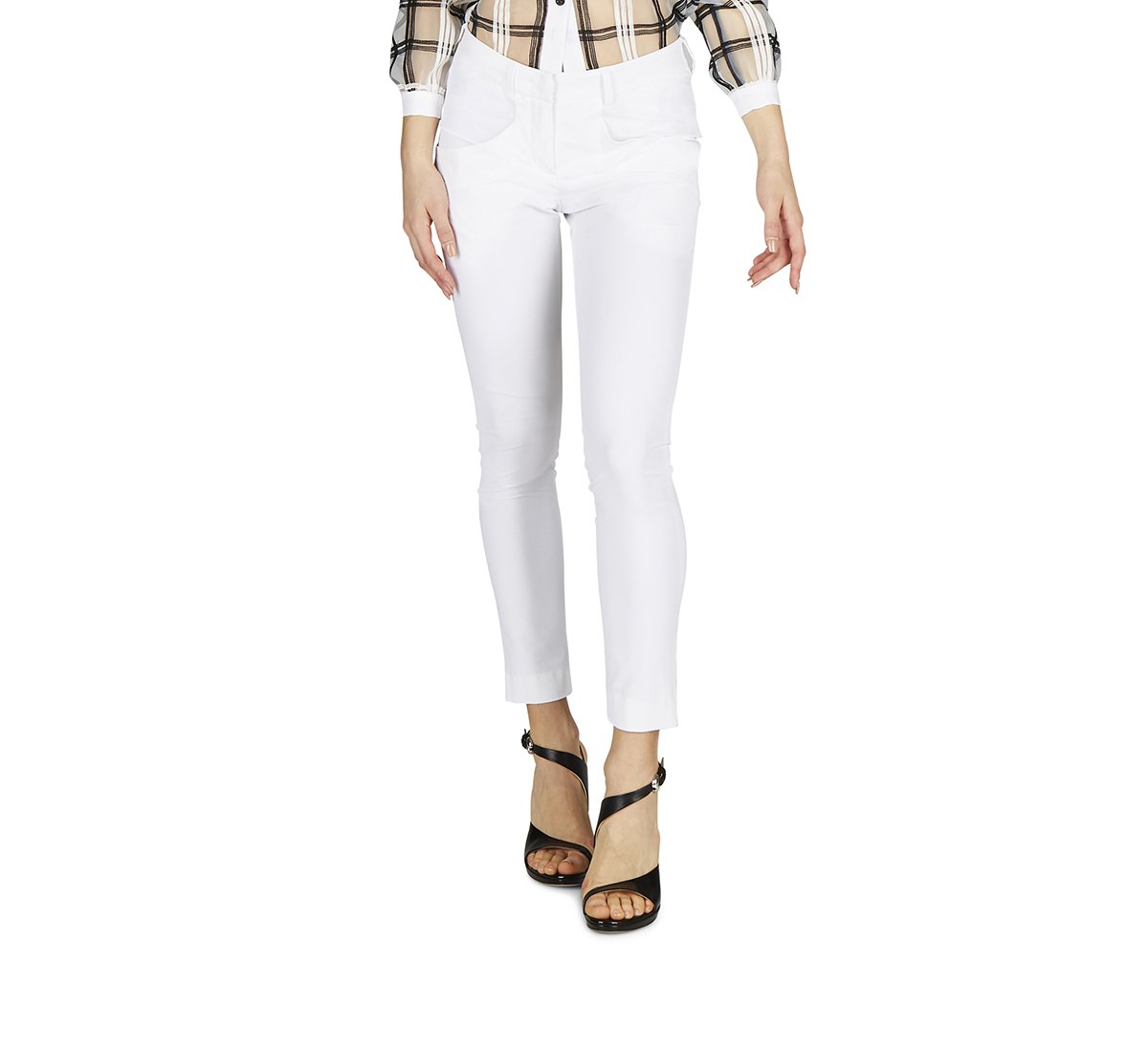 Pantalone aderente in tessuto stretch