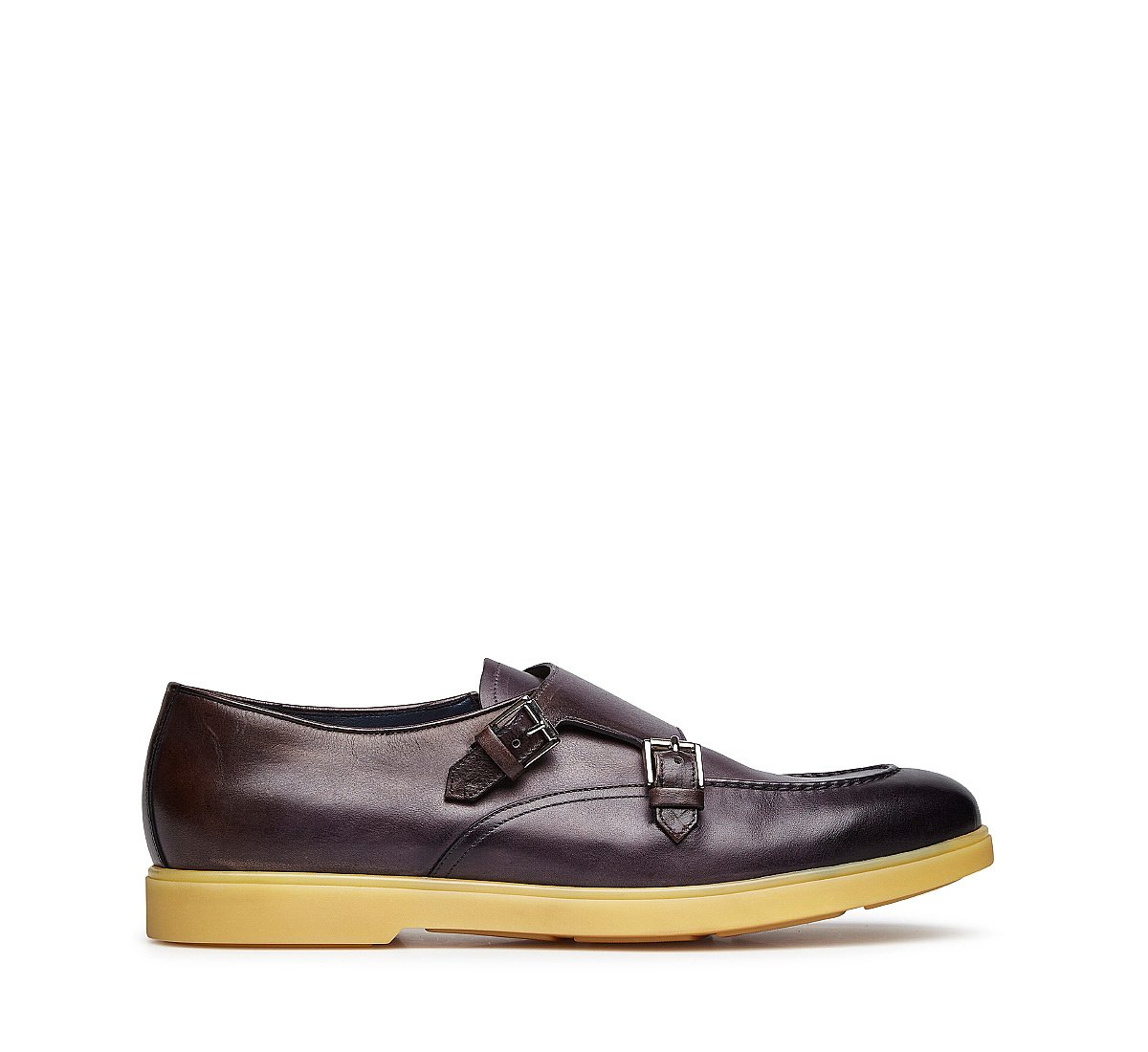 Double calfskin buckle