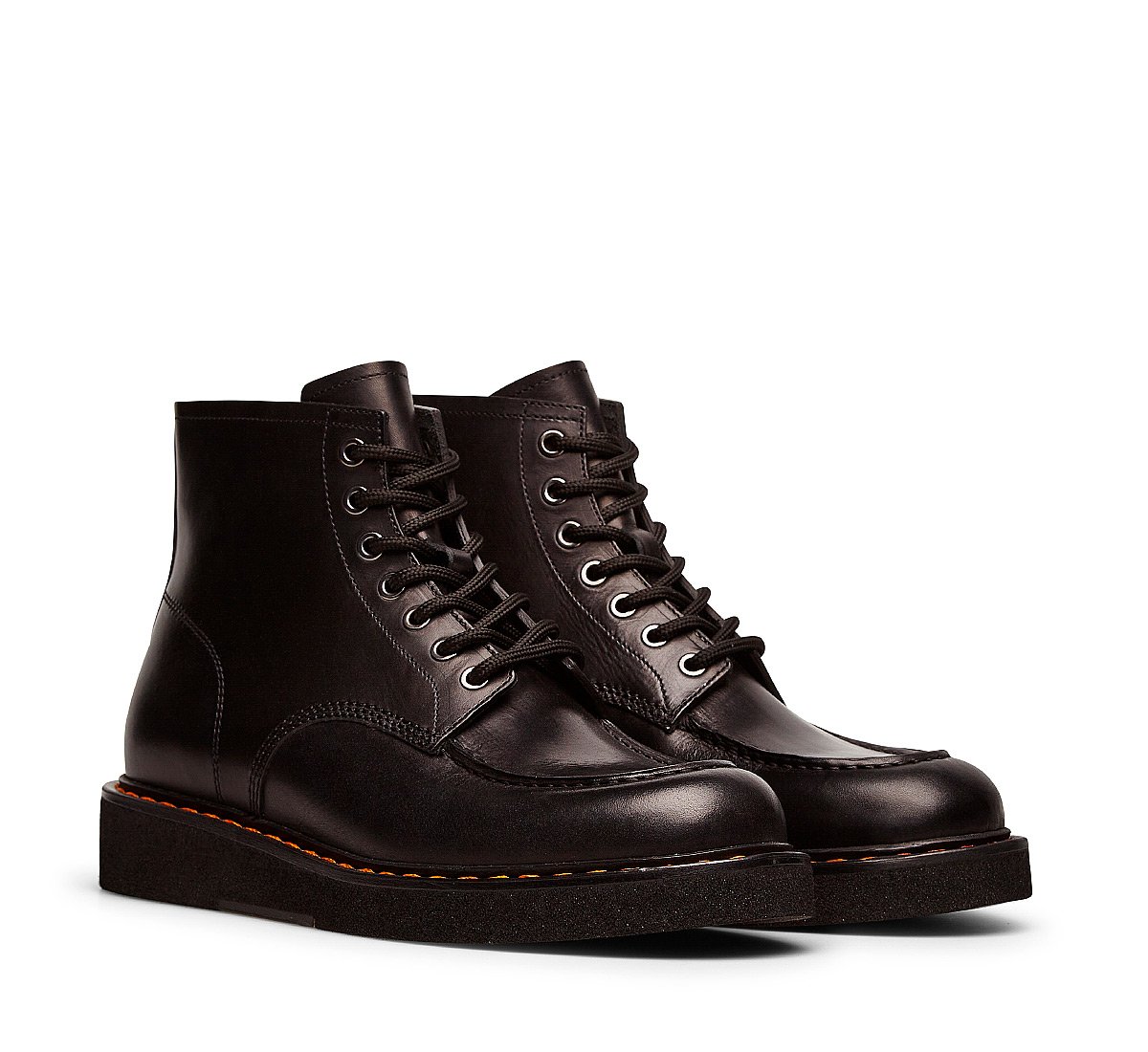 Calfskin ankle boots