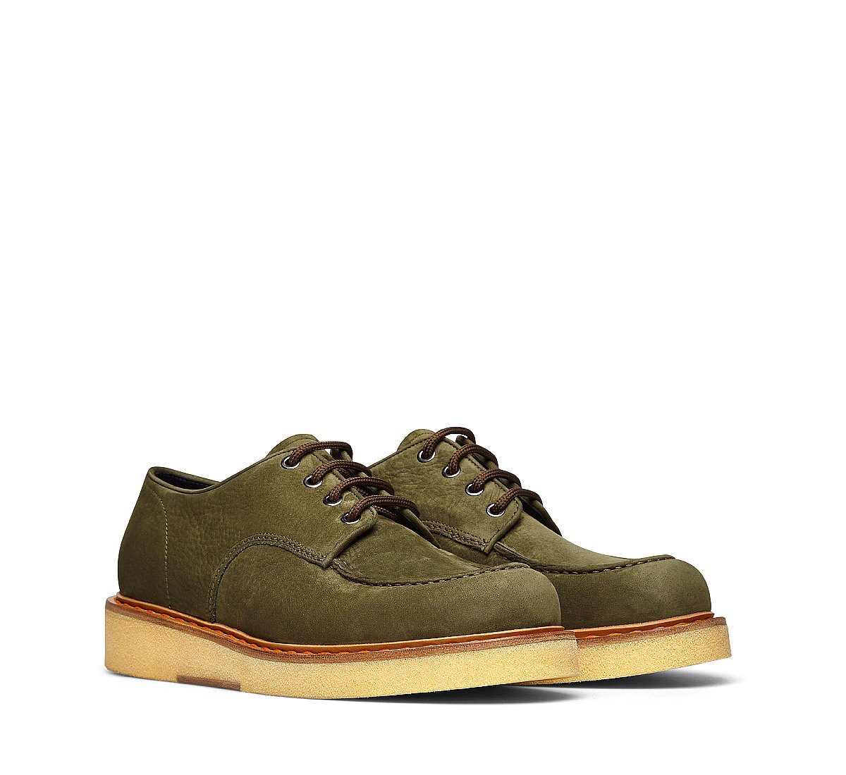 Barracuda lace-ups in soft Nubuck leather