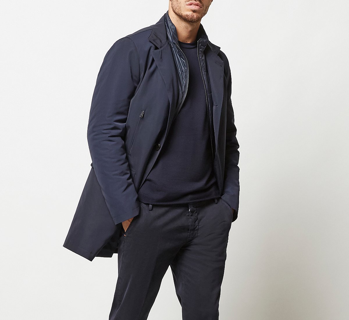 Cappotto con interno impermeabile