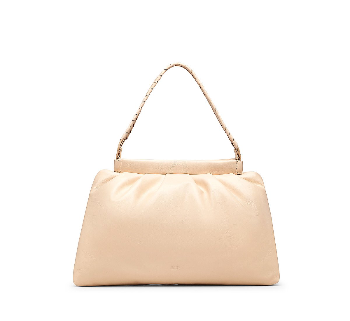 Leather shopping bag