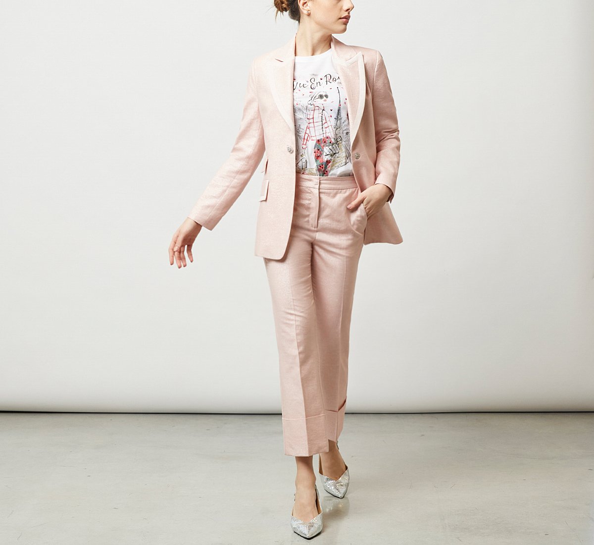 Seersucker fabric jacket
