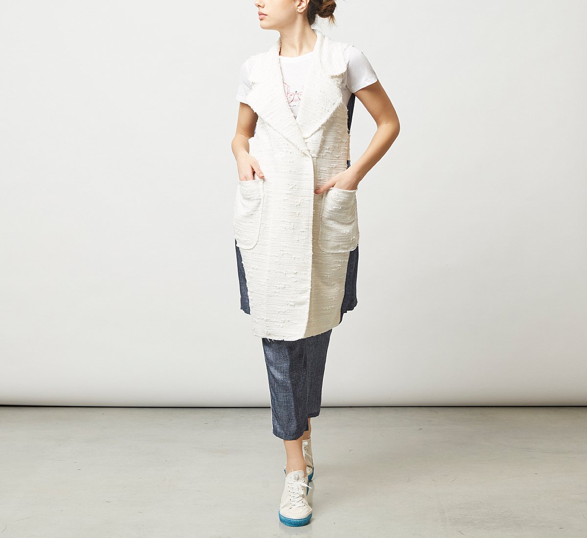 Denim-style fabric jacket