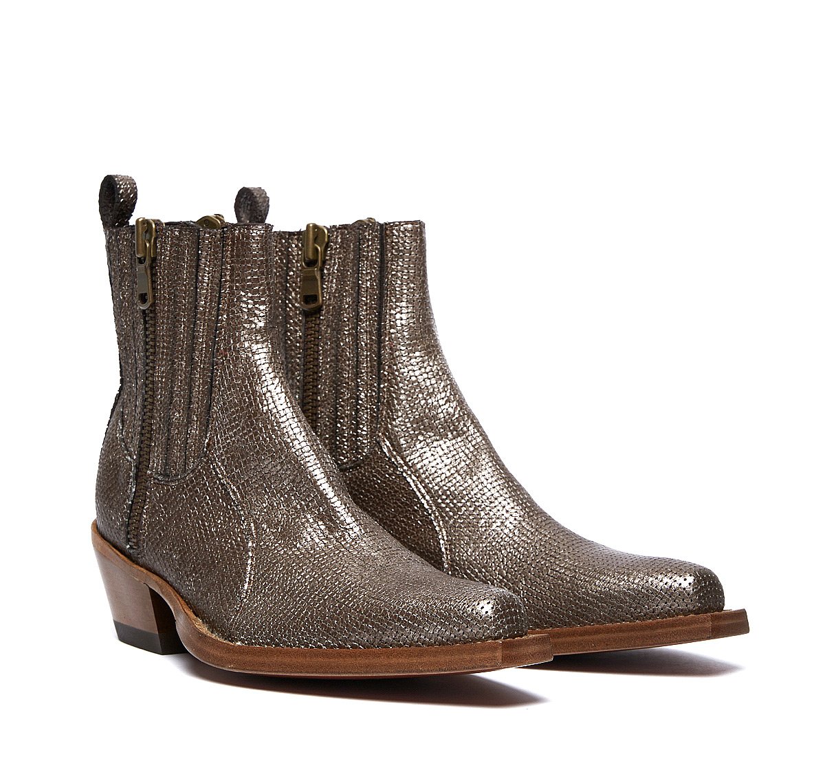 Barracuda calfskin cowboy boots