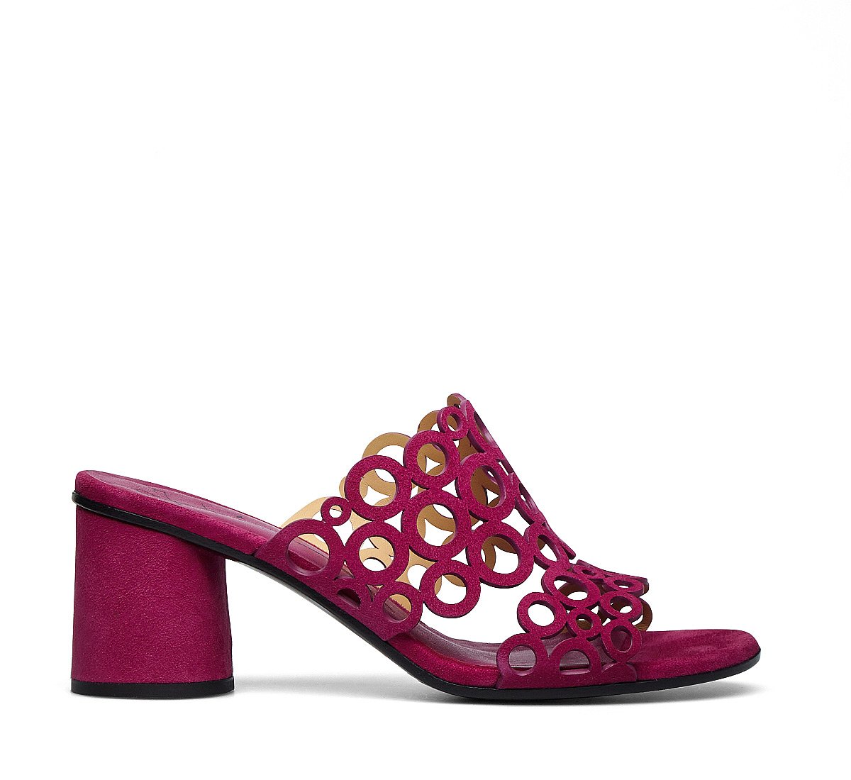 Suede mules