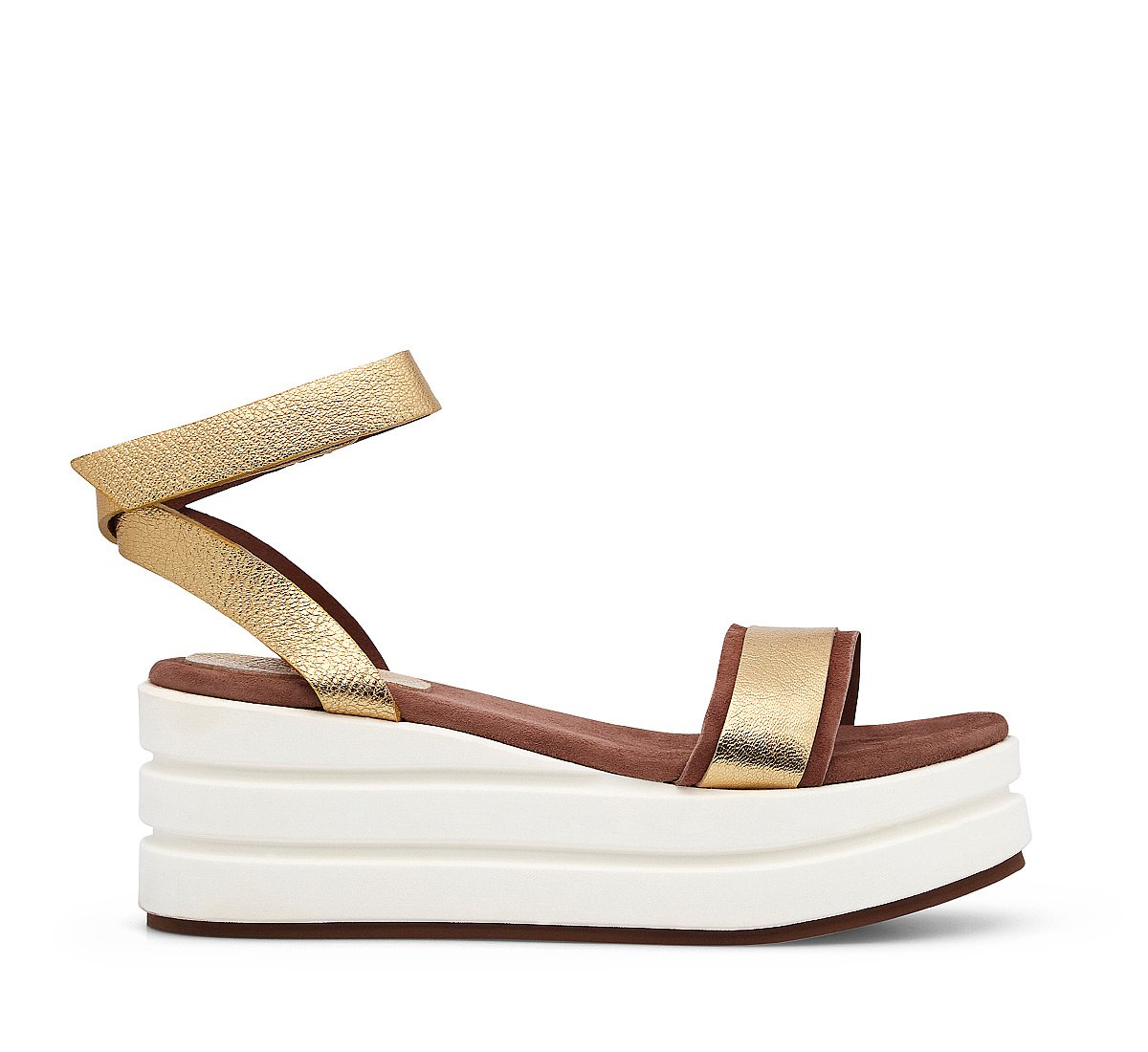 Raft in calfskin and suede