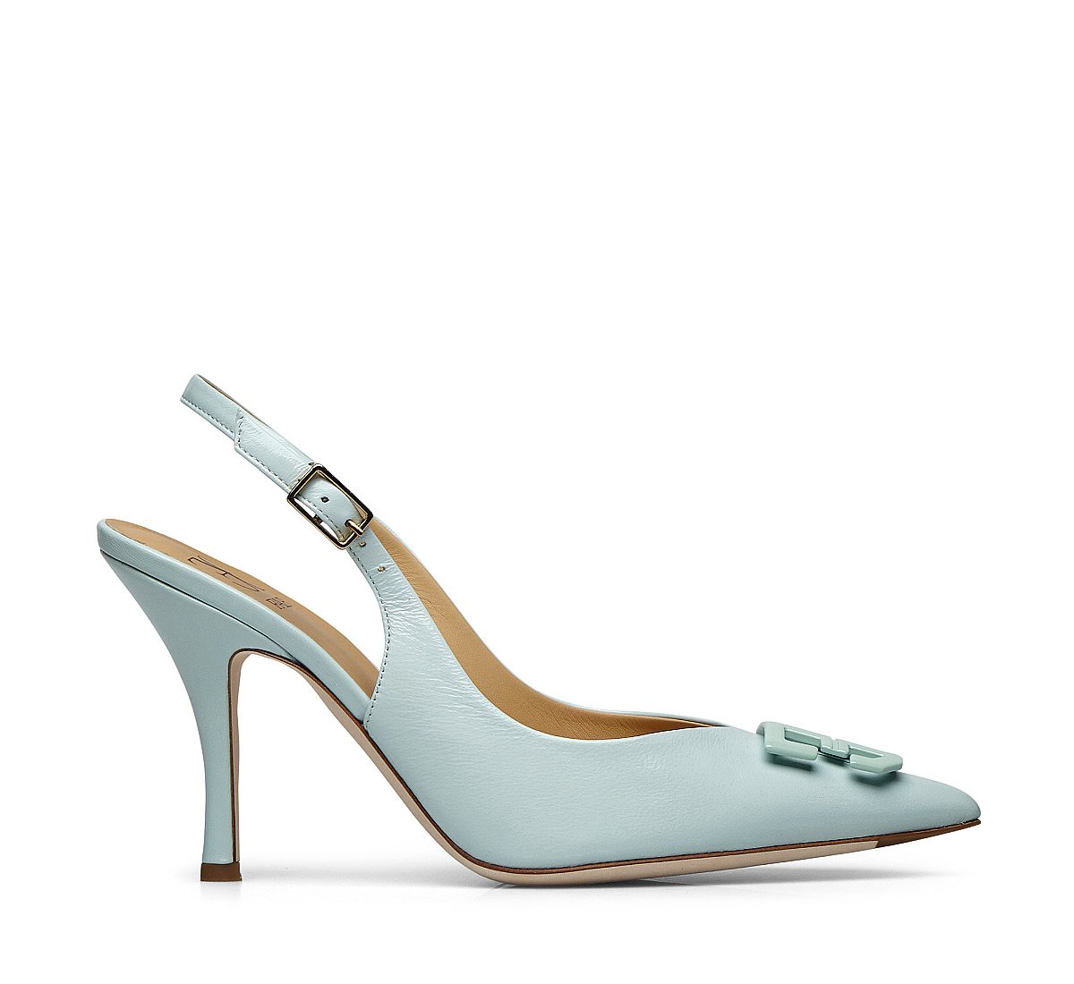 Iconic sling-back in soft nappa leather