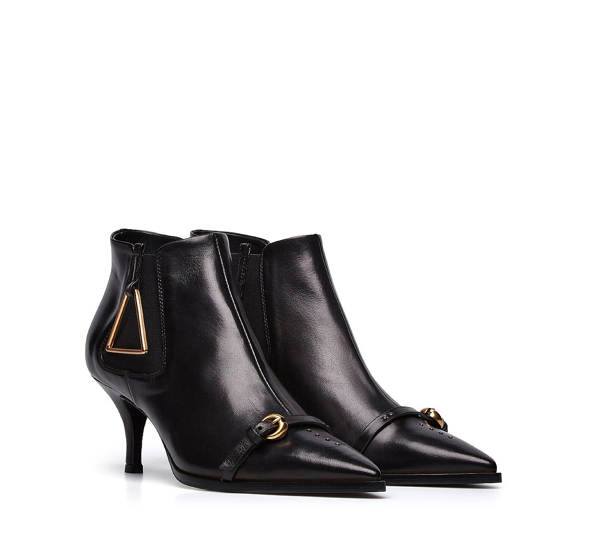 Nappa leather ankle boots