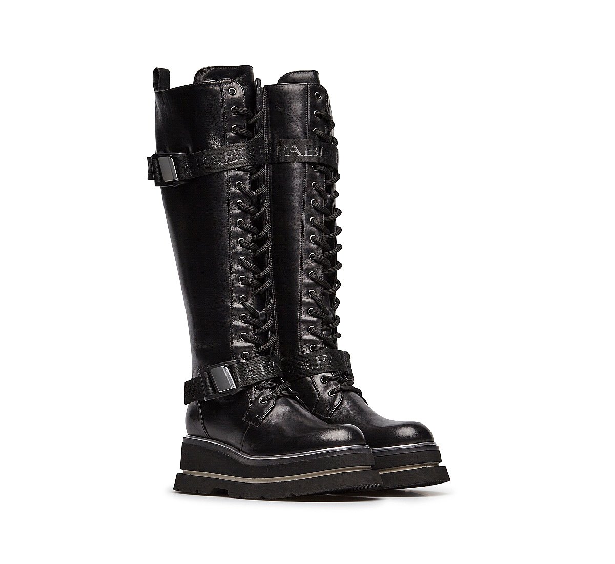 Fine nappa leather boots