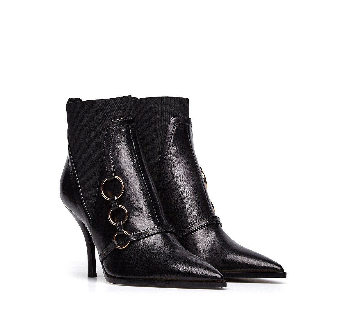 Nappa leather ankle boots