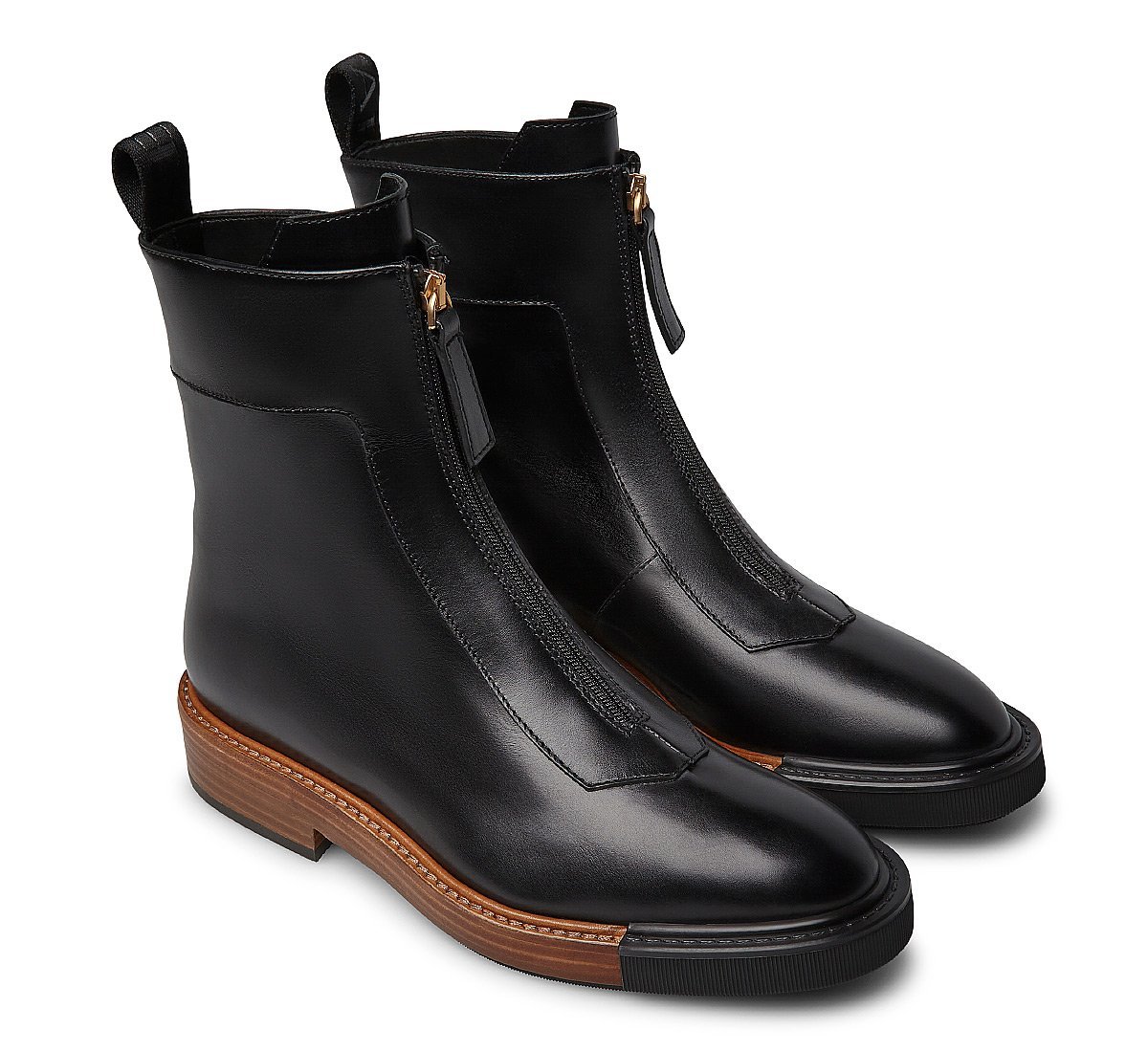 Calfskin ankle boot