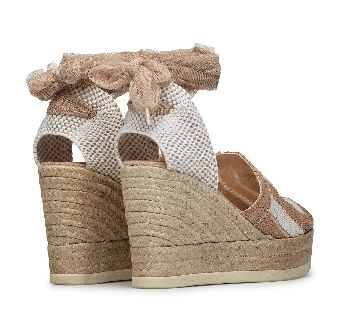Espadrilles with ankle laces