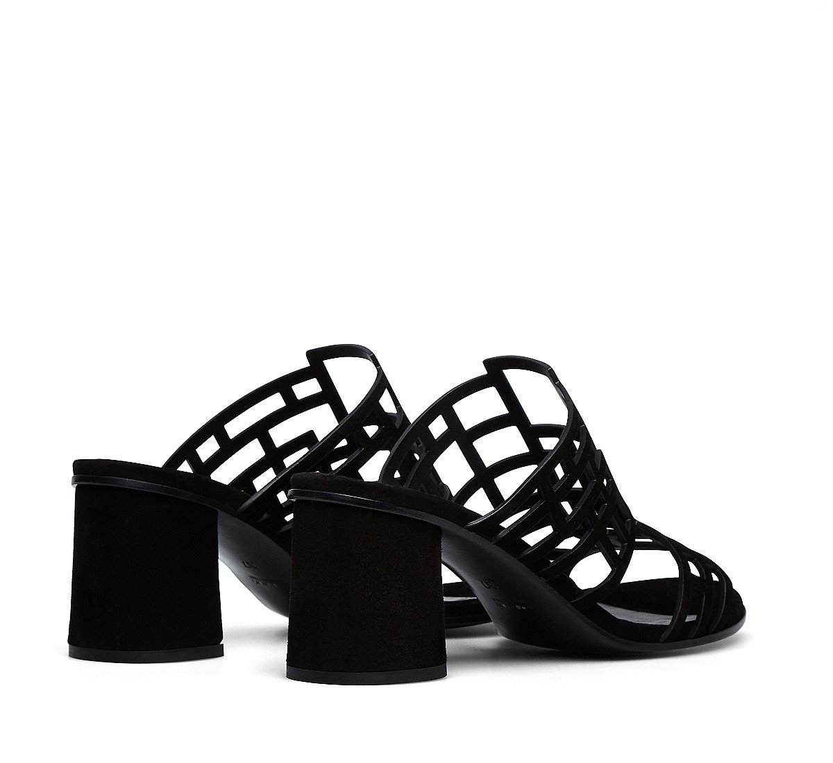 Suede mules