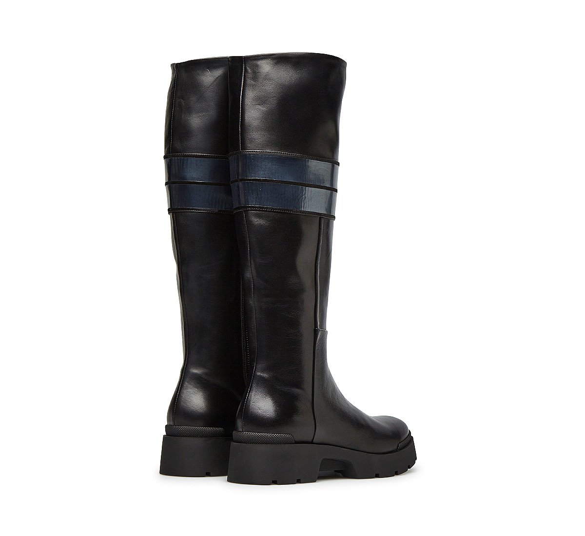 Boots in fine brushed calfskin