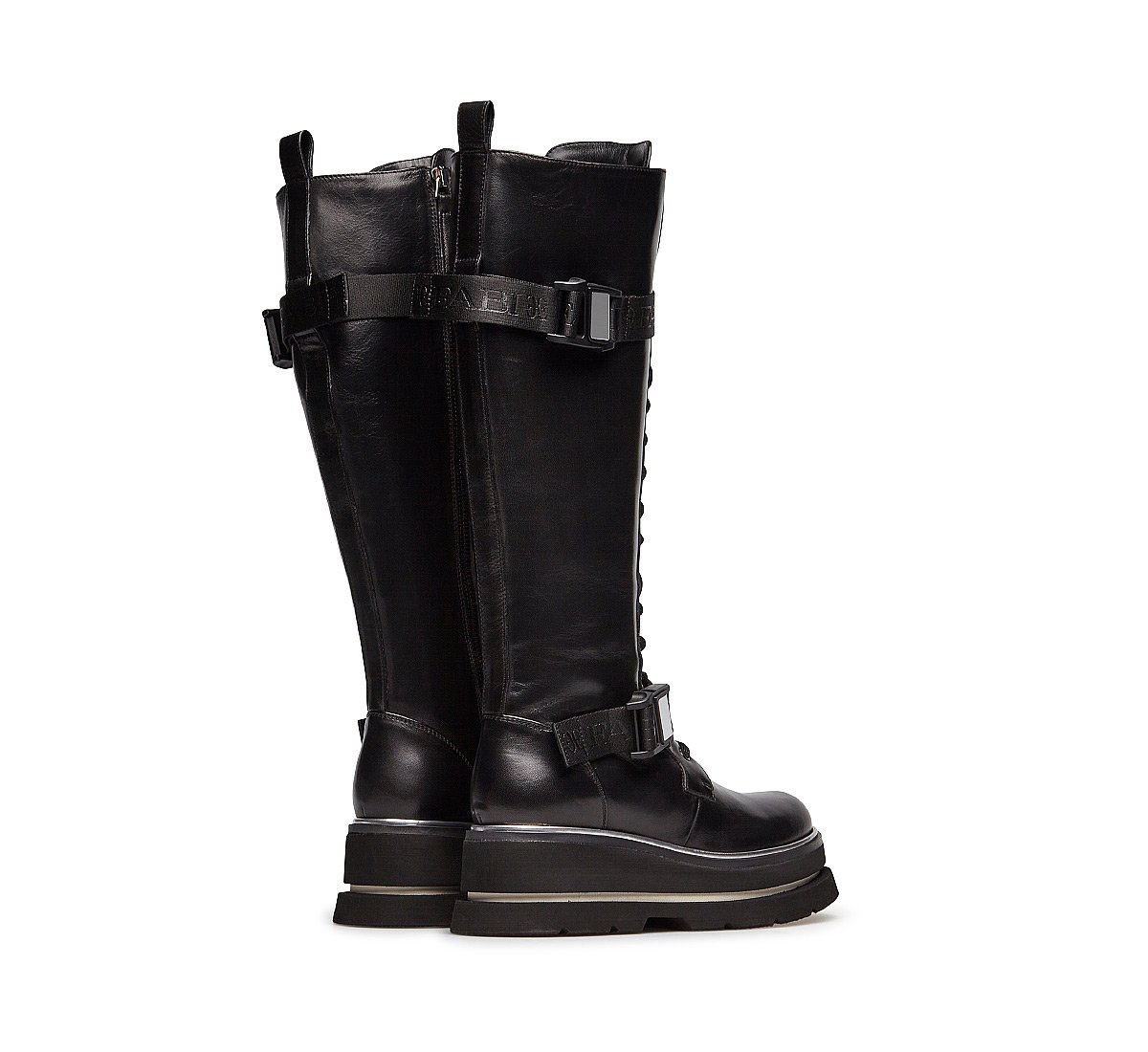 Fine nappa leather boots