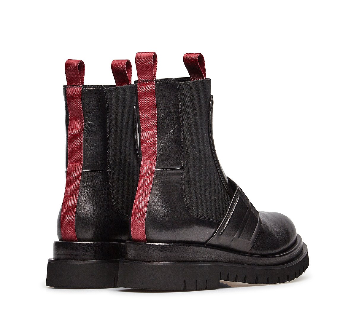 Nappa biker boots