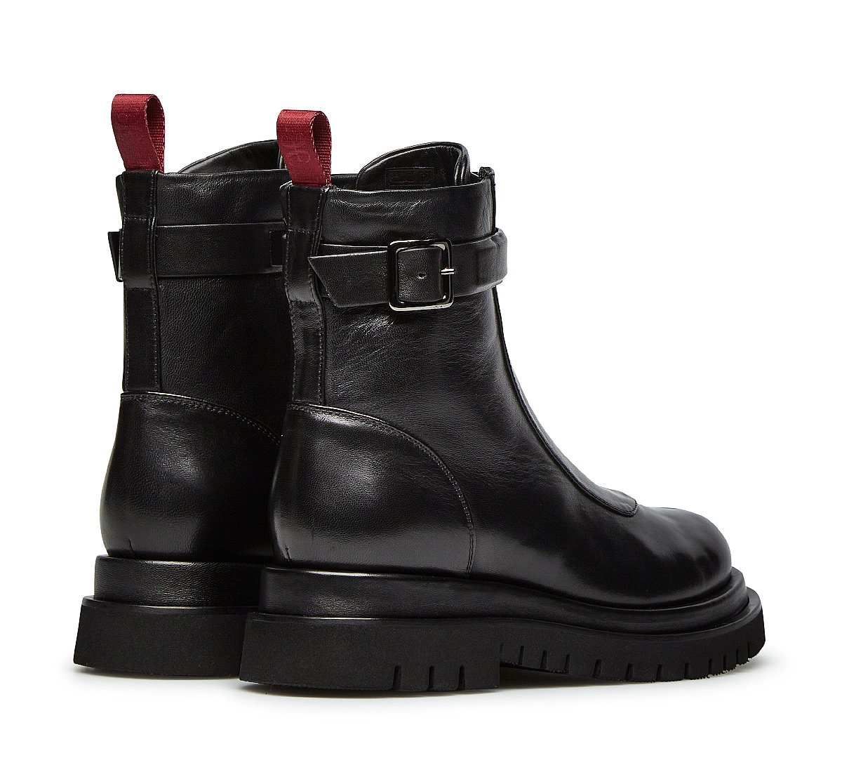 Soft nappa leather ankle boots