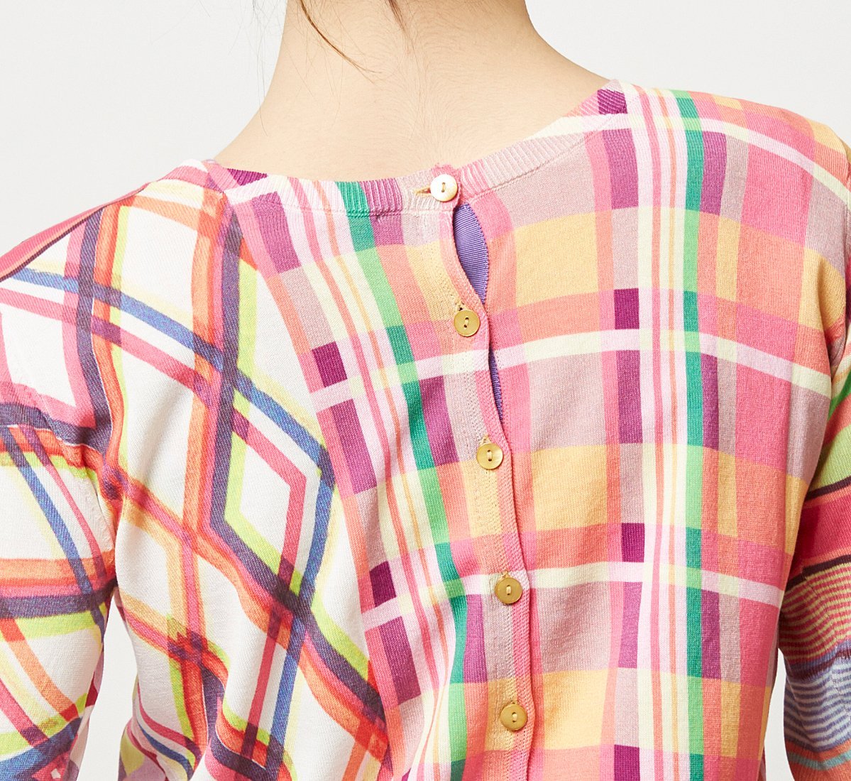 Completo canotta e cardigan a fantasia