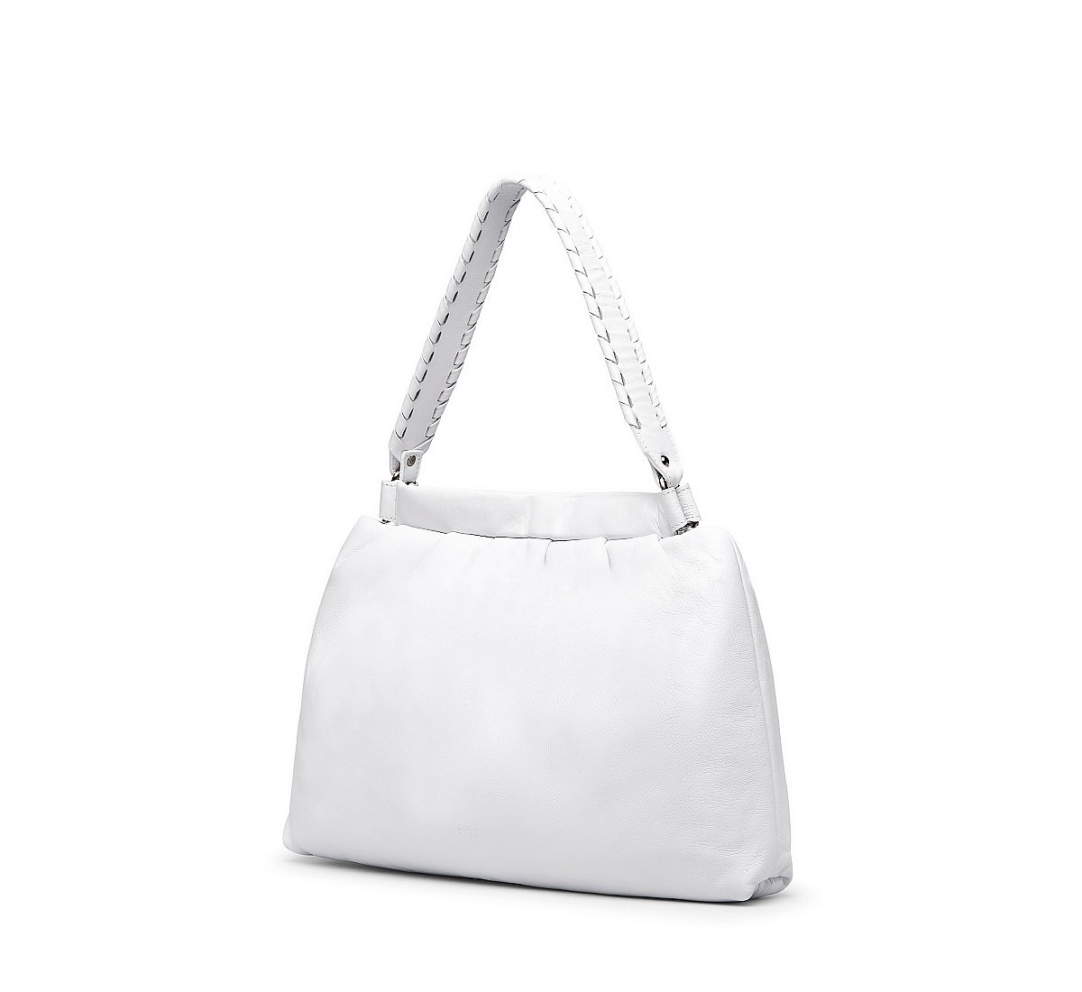 Leather shopping bag