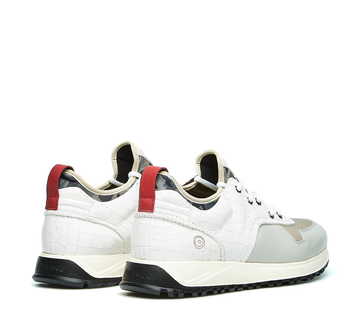 Barracuda sneaker in calfskin and fabric