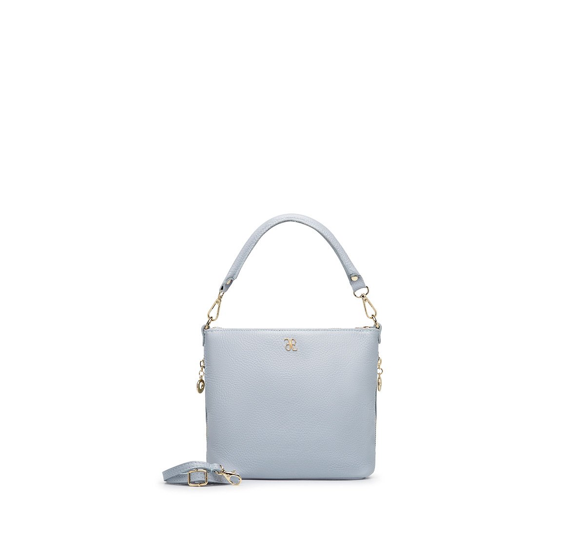 Leather bucket bag