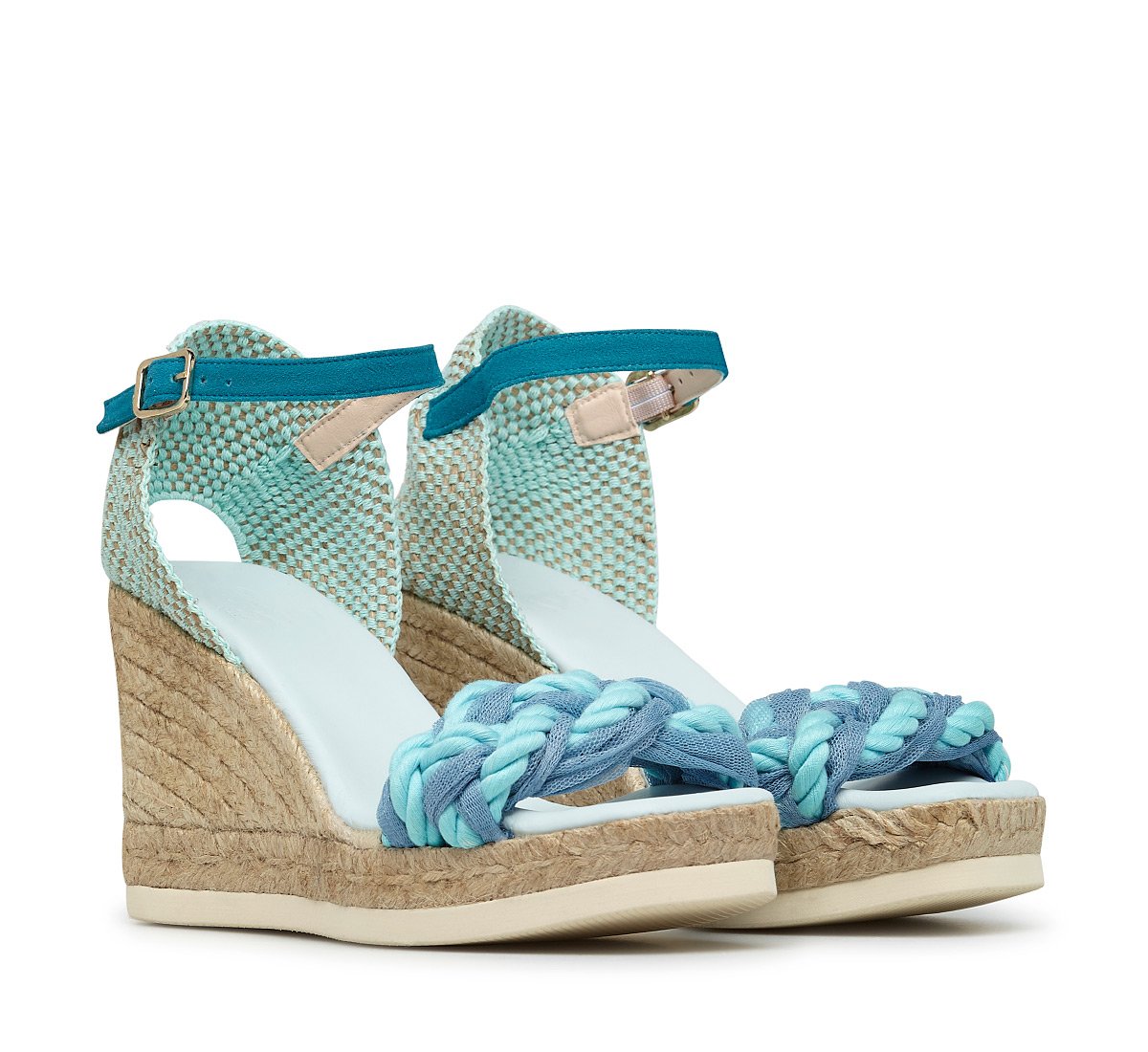 Espadrilles with wedge and ankle strap