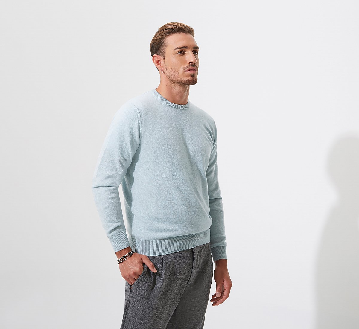 sky blue sweater men's