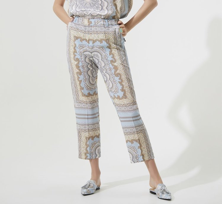 SOFT PATTERNED TROUSERS