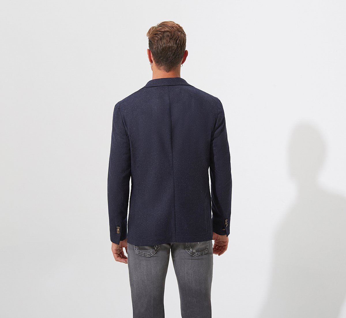 Blue patterned jacket