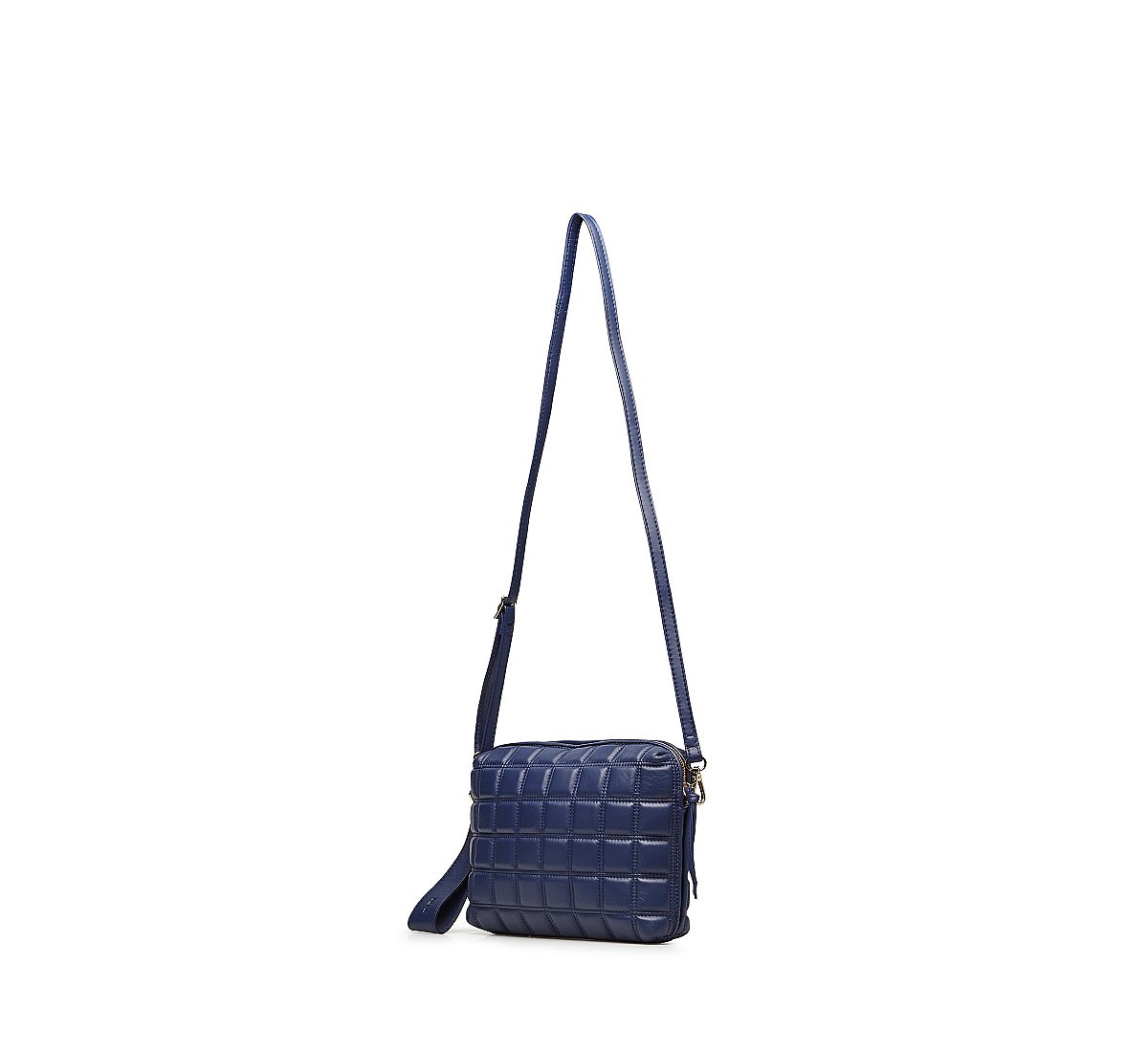 Shoulder bag with geometric-effect texture