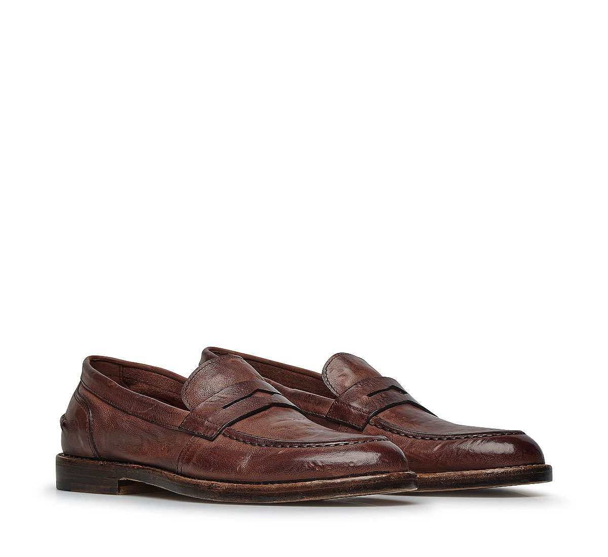 Mocassino Vintage In Vitello | Fabiboutique