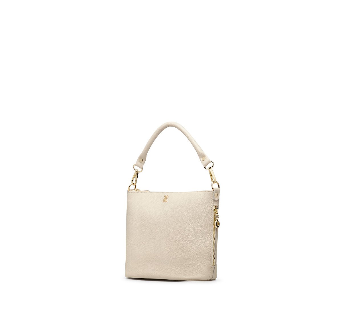 Leather bucket bag