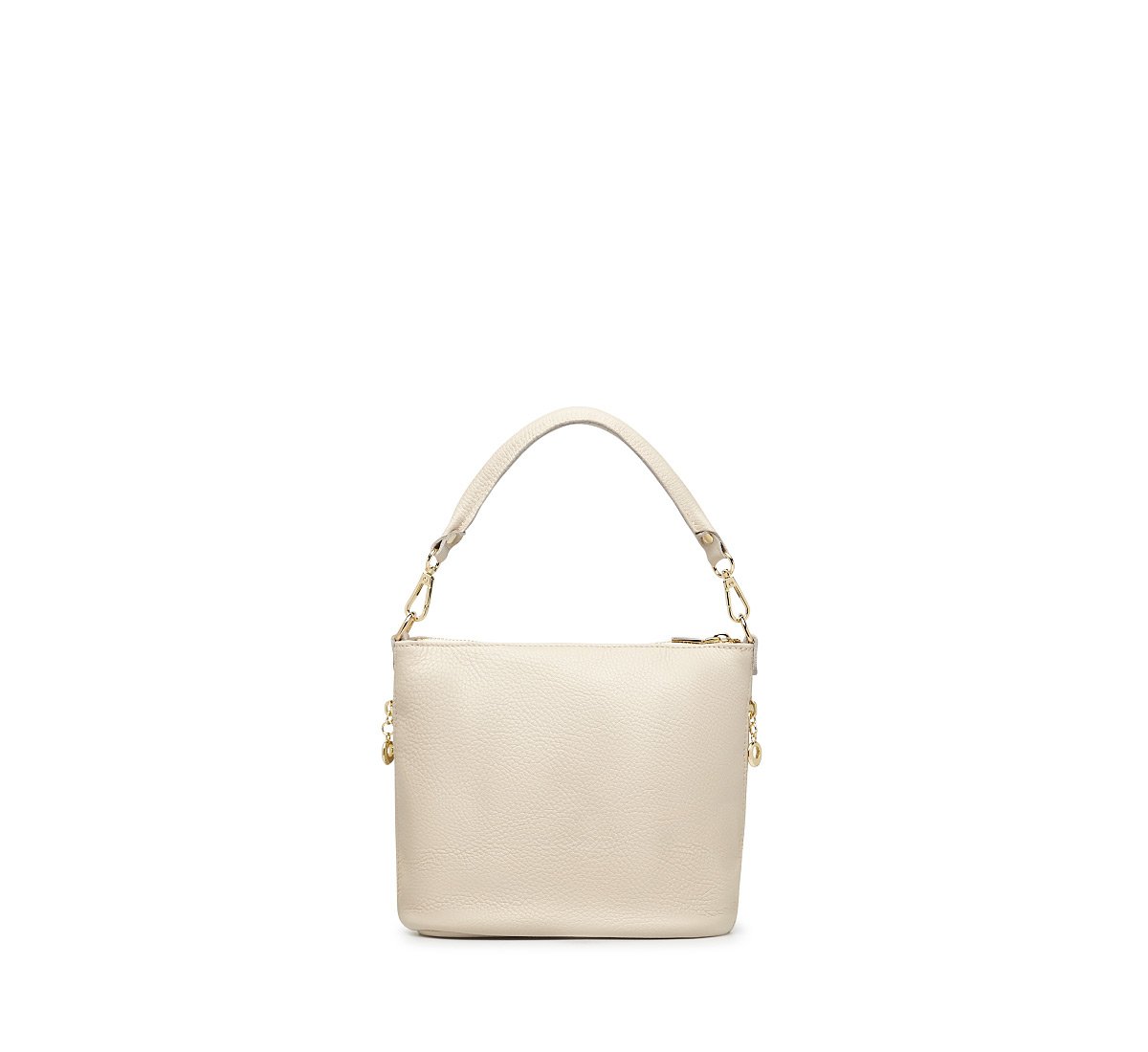 Leather bucket bag