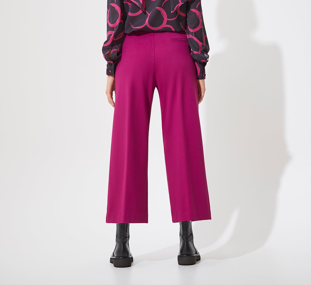 Fuchsia culotte trousers