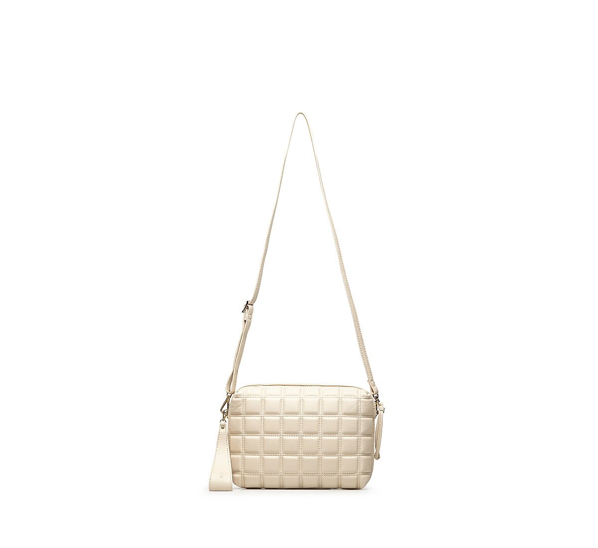 Borsa tracolla con texture geometriche