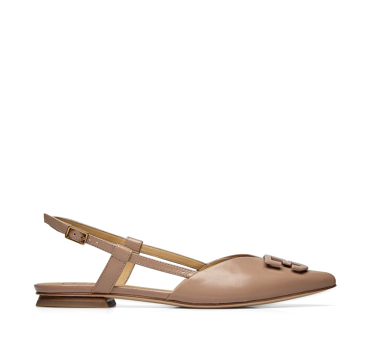 Slingback in soft nappa leather