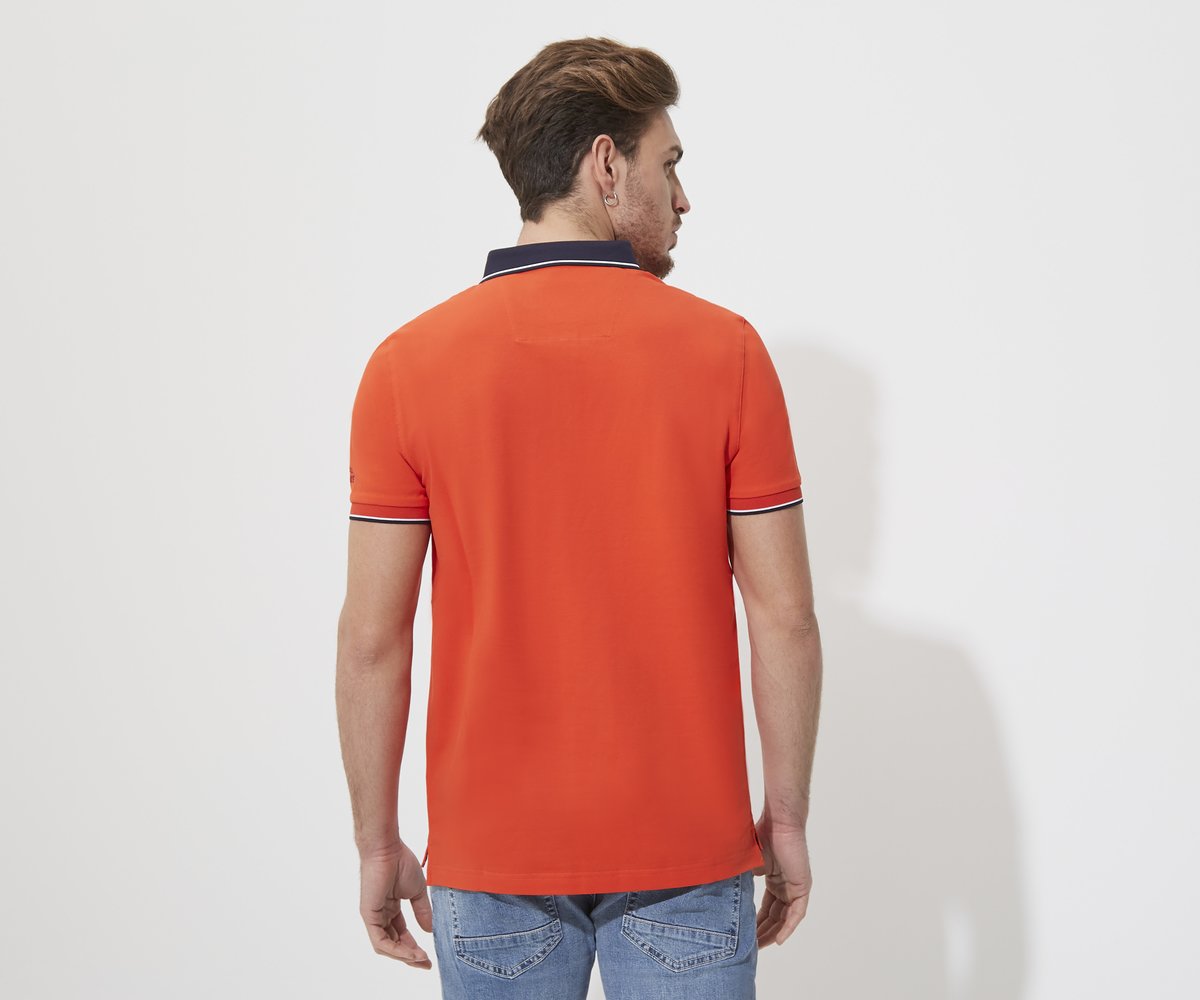 Polo shirt with welt pocket