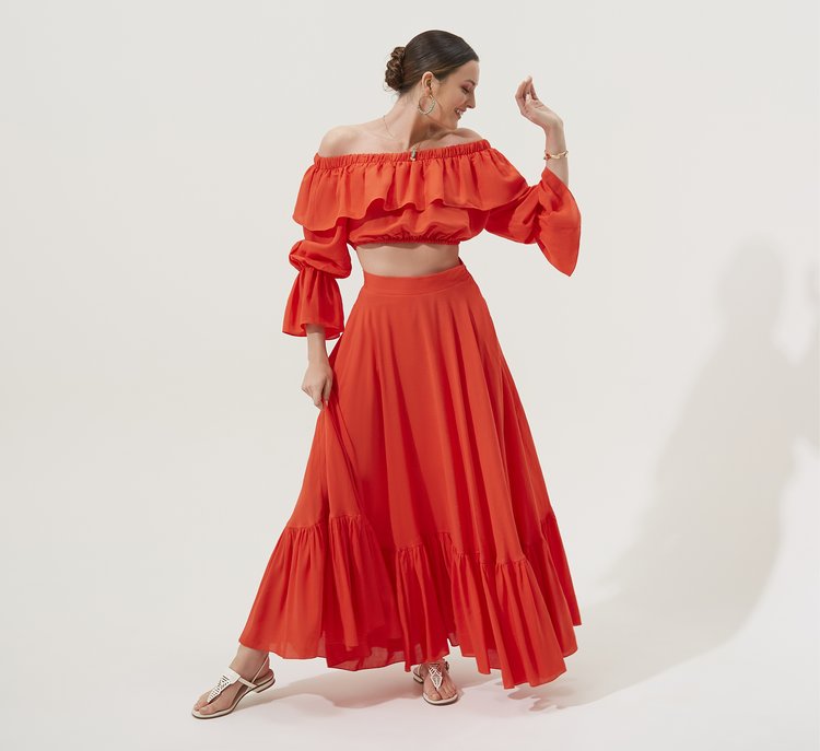 RED CO-ORD SET
