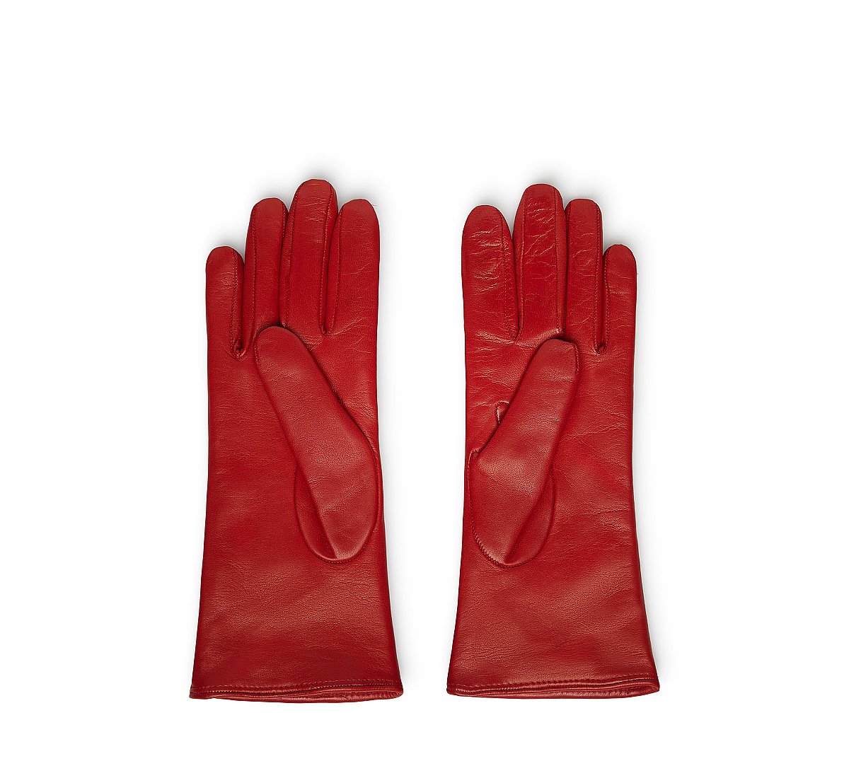 Red quilted gloves