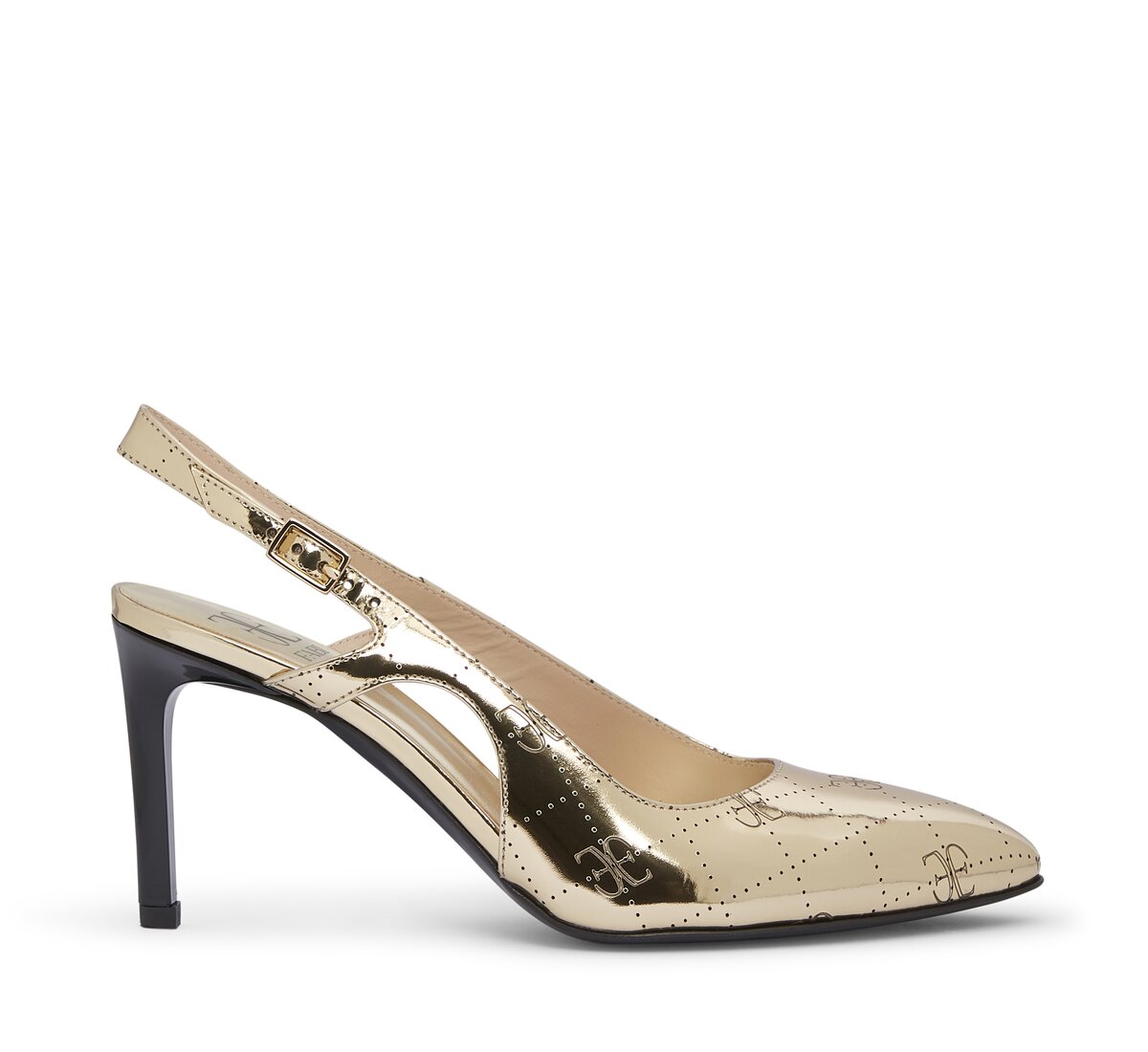 Slingback Fabi in vitello laminato