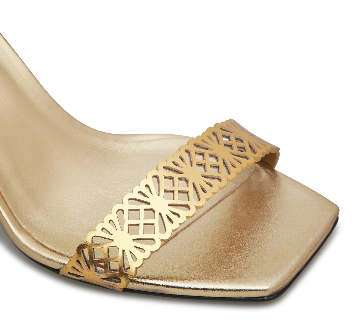 Fabi laminated nappa leather sandal