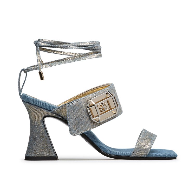 Fabi sandal with ankle-wrap design