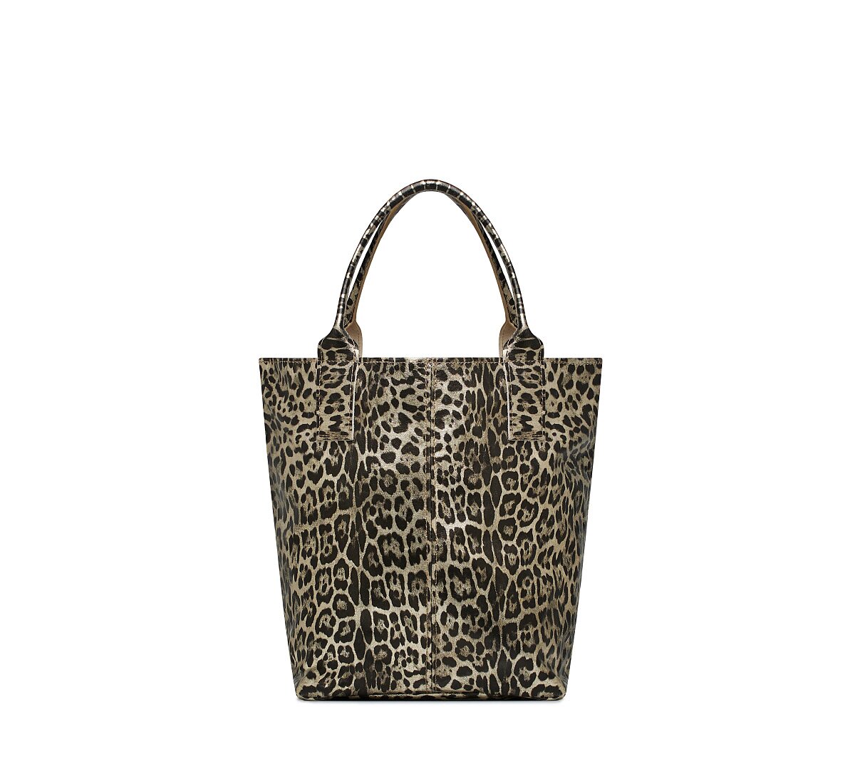 Handbag with animal print