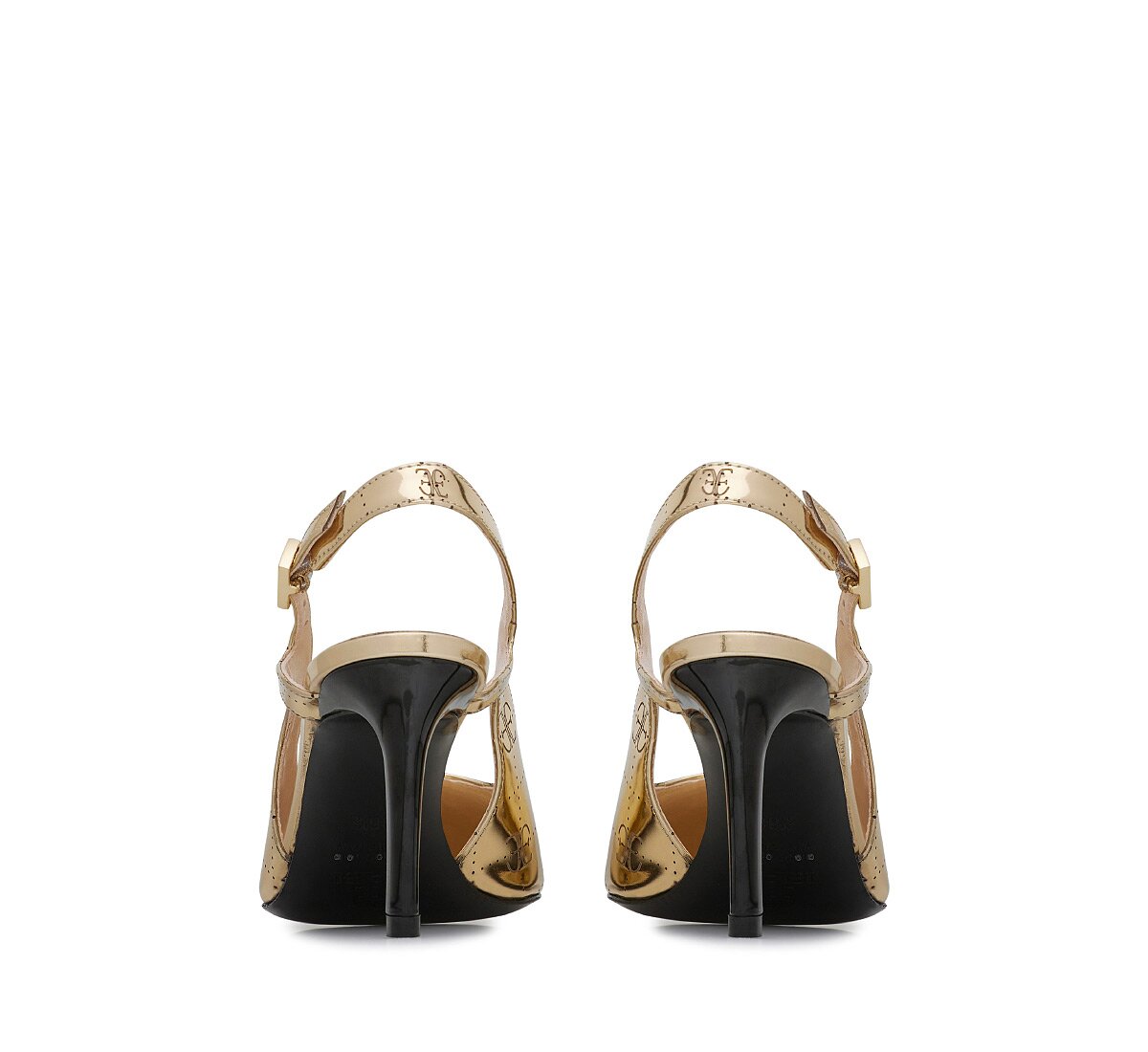 Fabi slingback in laminated calf leather